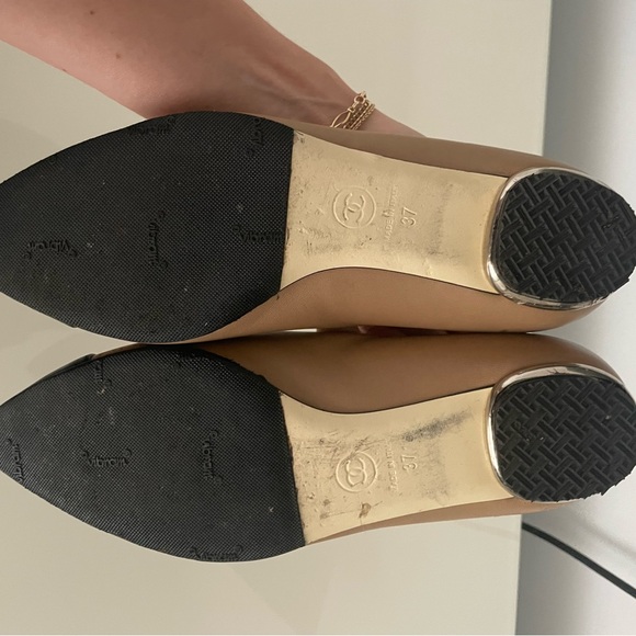 CHANEL two tone flats 37 - Picture 6 of 9